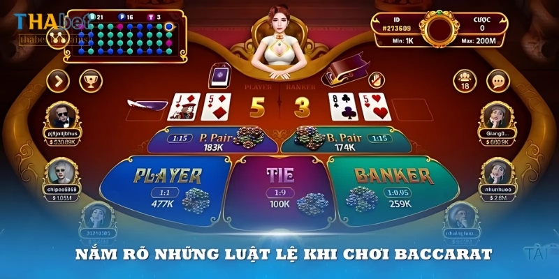 Baccarat có luật chơi không quá phức tạp